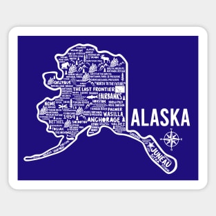 Alaska Map Sticker